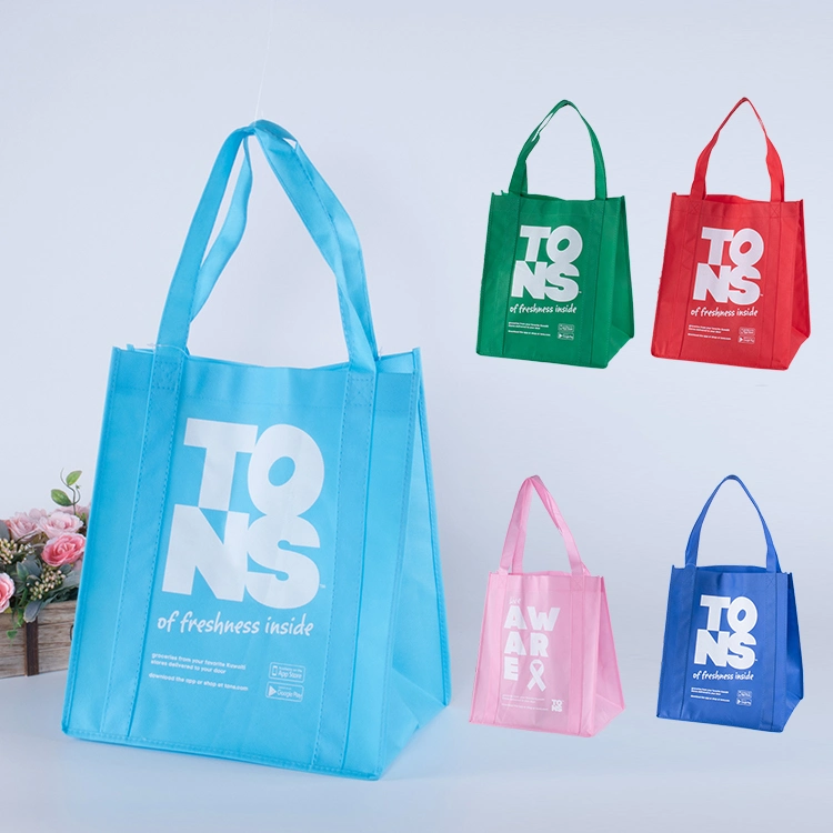 Promotional Non Woven Bag Wtih Logo China Factory Cheap Carry Bag Non Woven Custom Big Reusable Shopping Bag