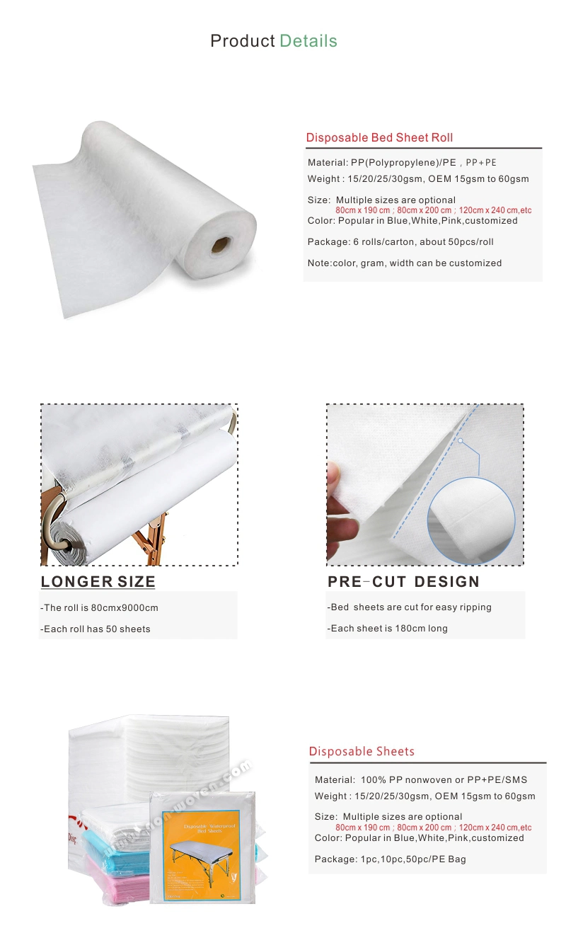 Factory Wholesale Disposable Bedspreads Bed Roll