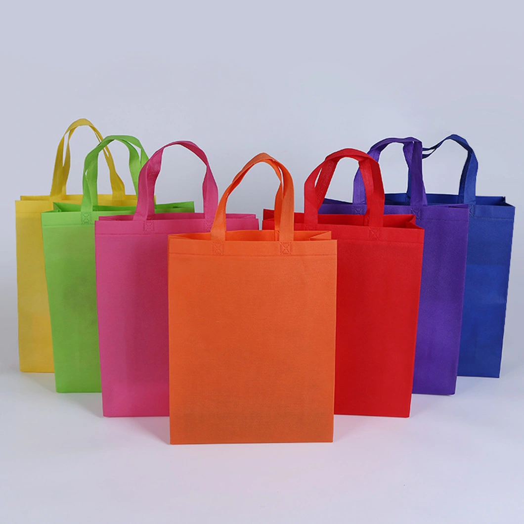 Gift Bag/Eco Friendly Blank Non-Woven Custom Logo Laminated Bags/Simple Clothing Store Handbags/Shopping Bags/Recycle/Promotional Tote Bag 20%off