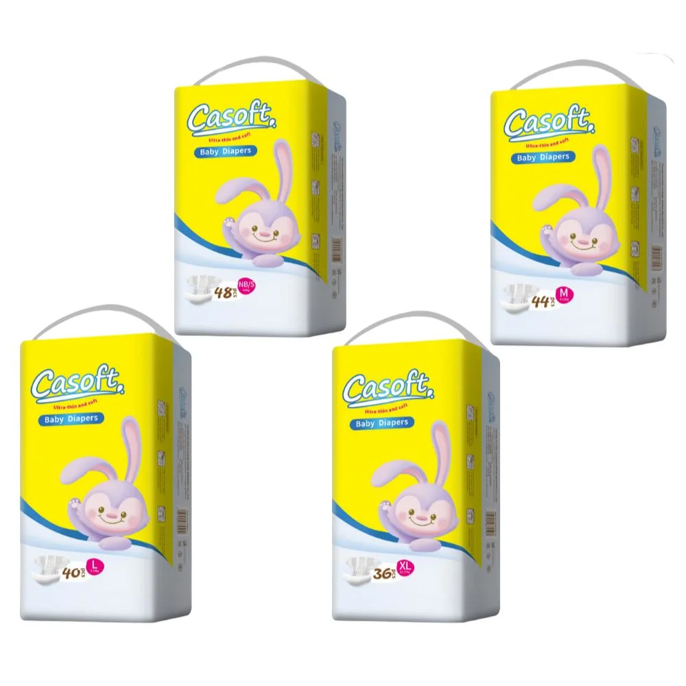 China Good Quality Ultra Thin Disposable Baby Diapers for Old Kids with Attractive Price and High Absorption Manufacturer