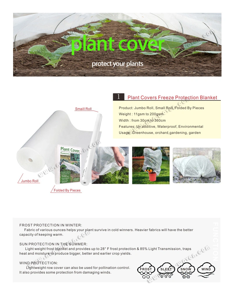 Agriculture Planting Fabric, Ground Cover Plants Frost Non Woven Fabric