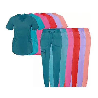 Medizinisches blau-gelb-rosa-weißes PP-CPE-Einweg-Isolations-Peeling-Anzug-OP-Kittel