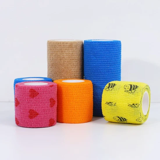 Camo Print Custom Pets Sports 5 cm * 4,5 m selbstklebende elastische Wundunterstützungsbinde